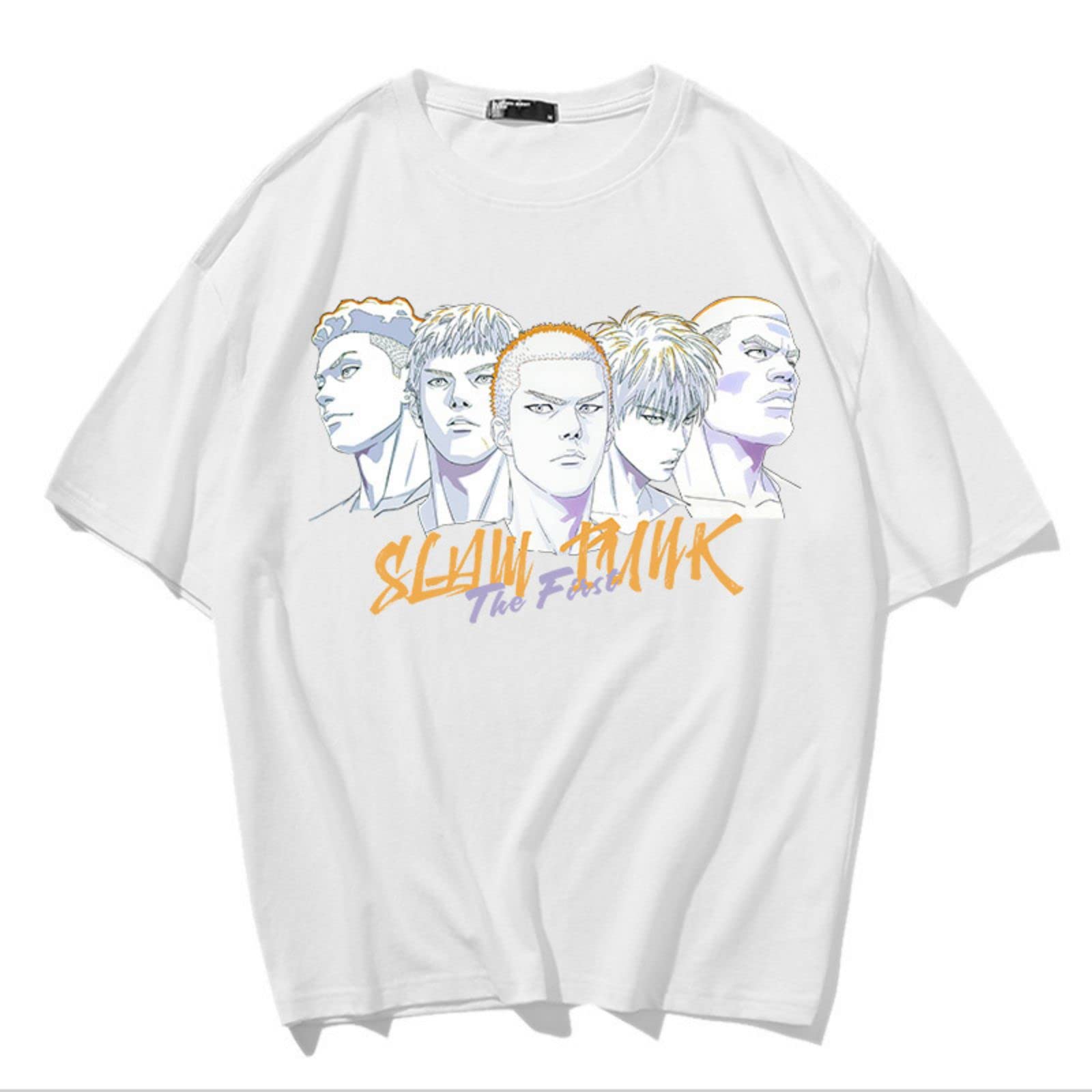 Amazon.co.jp: スラムダンクTシャツ 半袖 綿100% 白生地 メンズ